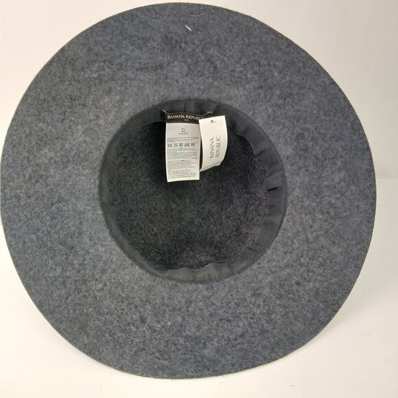 Banana Republic SZ M/L 100% Wool Dark Gray BOHO HIPPIE Festival/Concert Hat NWT - Picture 4 of 5